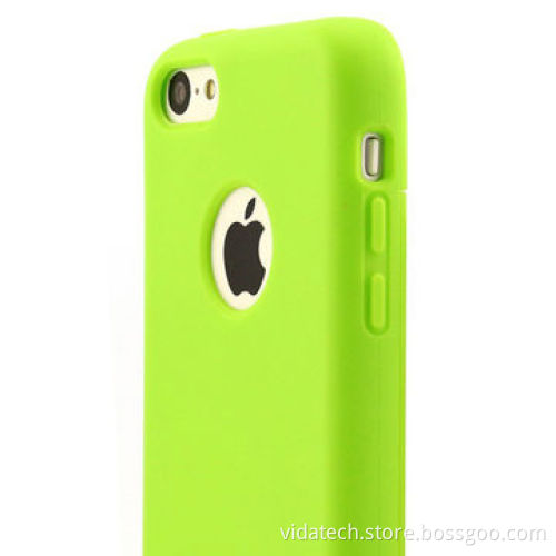 Flip TPU case cover for iPhone 5C, semi-transparent, manufacturer